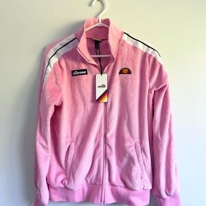 Ellesse Pink Fuzzy Track Jacket